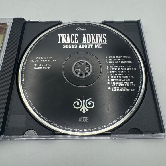 Trace Adkins Songs About Me Country Music CD Album Jewel Case Capitol Records - Picture 3 of 4